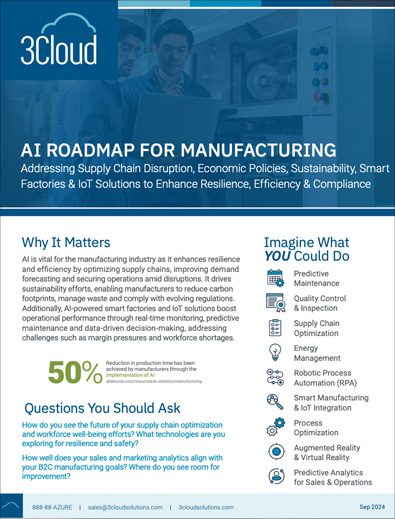AI Roadmap for the Manufacturing Industry Datasheet