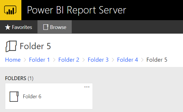 5 - PBIRS Nested Folders