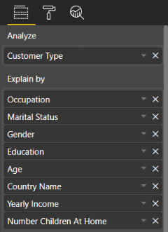 Configure key influencers