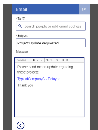 Email alert