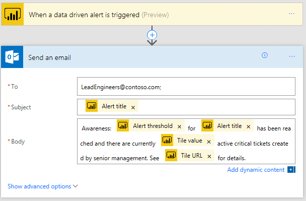 power bi alerts