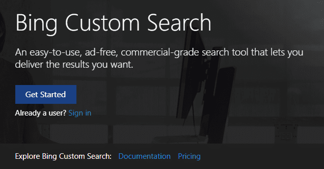 Bing Custom Search