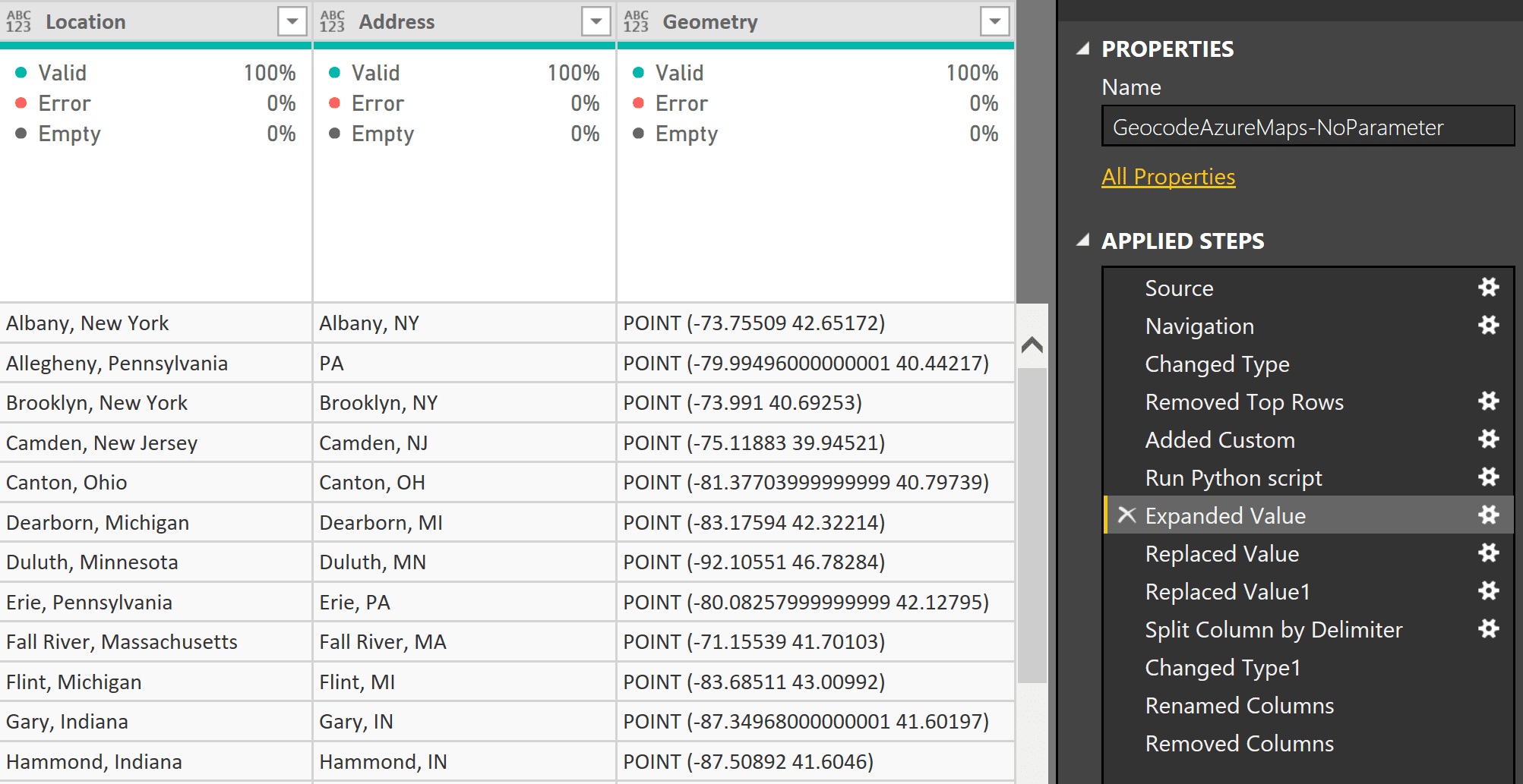 pbi-geocode-python-geocoded-columns