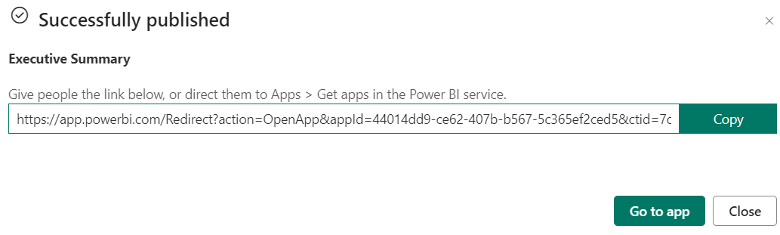 Power BI App Publishing 