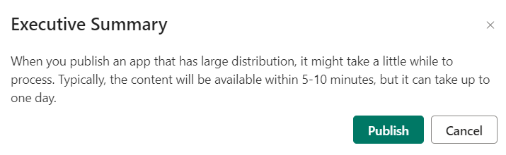 Power BI App Executive Summary Photo