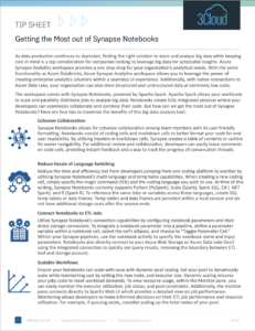 Getting the Most out of Synapse Notebooks