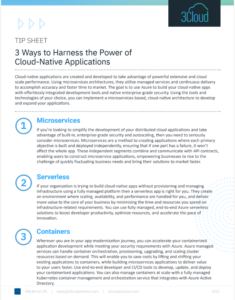 3 Ways to Harness the Power of Cloud Native Apps