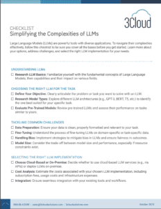 LLM checklist