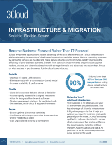 Infrastructure Migration Datasheet